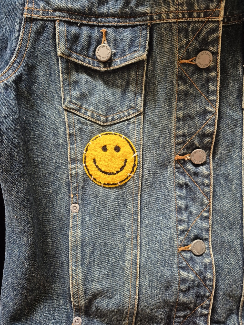 Jean Jacket Size Small Smiley - Picture 4 of 6
